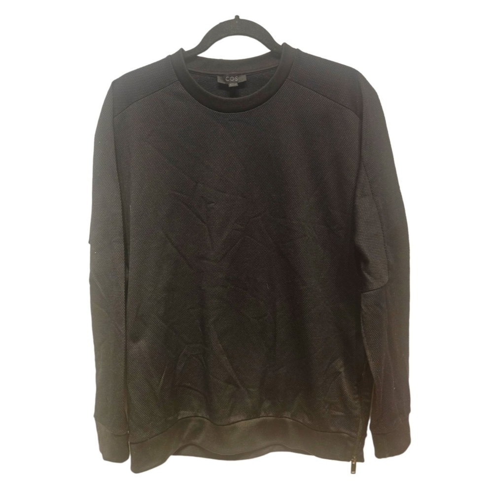 COS Black Pullover Utility Sweater Medium